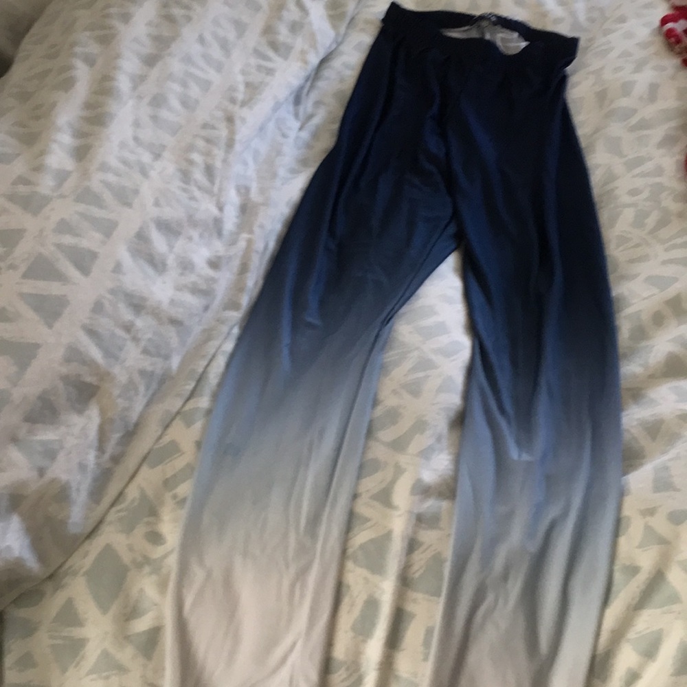 Blue Ombré leggings